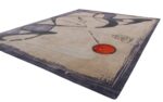 Whole View Of Purple And Beige Artistic Mid Century Modern Rug 60745 by Nazmiyal Antique Rugs