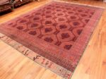 Whole View Of Red Antique Turkish Smyrna Area Rug 70930 by Nazmiyal Antique Rugs
