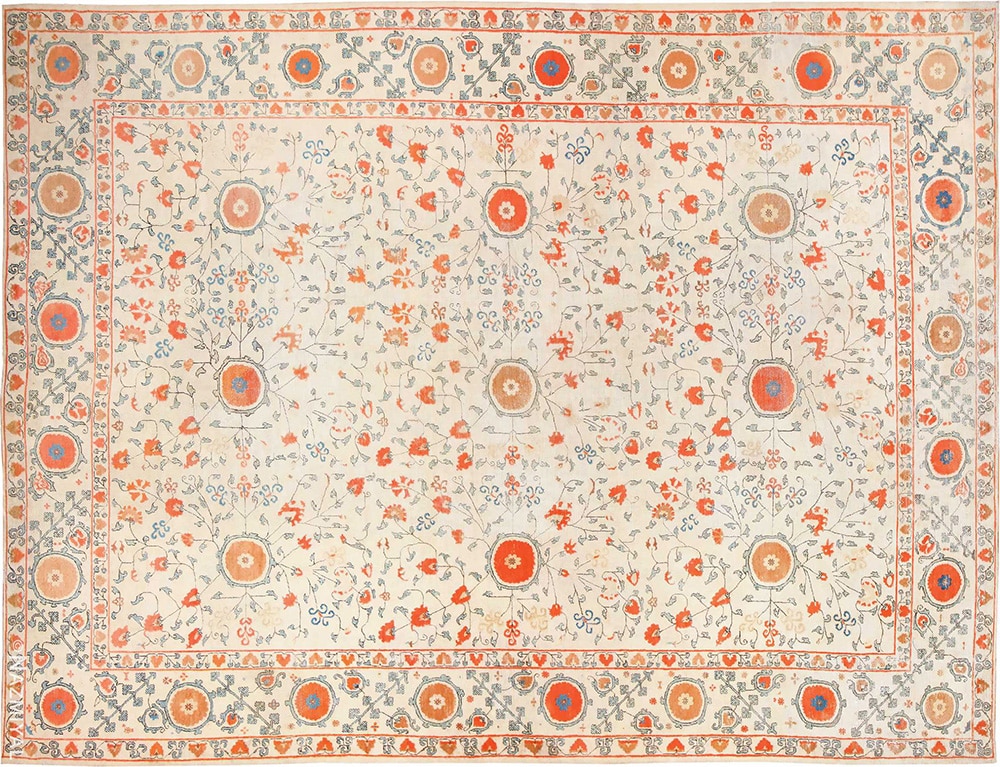 Antique Khotan 14 x 20 Size Area Rug by Nazmiyal Antique Rugs