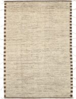 Beige Brown Color Textured Modern Distressed Rug 60826 by Nazmiyal Antique Rugs