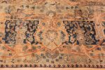 Border Of Oversized Floral Antique Persian Kerman Rug 70936 by Nazmiyal Antique Rugs