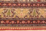 Border Of Large Antique Fine Intricate Floral Persian Tabriz Rug 70875 by Nazmiyal Antique Rugs