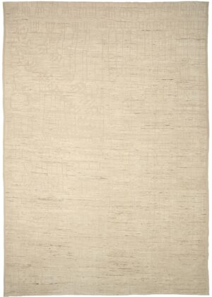 Caramel Geometric Modern Distressed Rug 60809 by Nazmiyal Antique Rugs