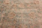 Close Up Blue Antique Persian Kerman Rug 50077 by Nazmiyal Antique Rugs