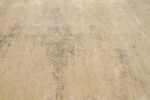 Close Up Of Beige Modern Distressed Rug 60785 by Nazmiyal Antique Rugs