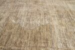 Close Up Of Bronze Geometric Modern Distressed Rug 60803 by Nazmiyal Antique Rugs