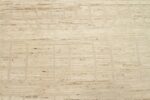 Close Up Of Caramel Geometric Modern Distressed Rug 60809 by Nazmiyal Antique Rugs