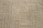 Close Up Of Cobblestone Geometric Modern Distressed Rug 60812 by Nazmiyal Antique Rugs