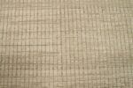 Close Up Of Green Beige Color Textured Modern Distressed Rug 60825 by Nazmiyal Antique Rugs