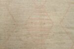 Close Up Of Taupe Geometric Modern Distressed Rug 60814 by Nazmiyal Antique Rugs