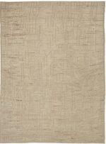 Cobblestone Geometric Modern Distressed Rug 60812 by Nazmiyal Antique Rugs