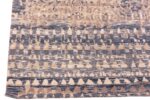 Corner Of Silk And Wool Abstract Blue Modern Boutique Area Rug 60771 by Nazmiyal Antique Rugs by Nazmiyal Antique Rugs