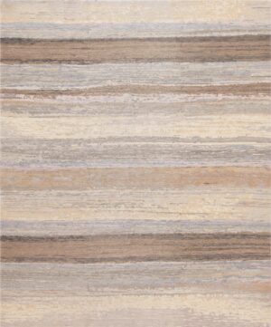 Cream Grey Decorative Modern Boutique Area Rug 60770 by Nazmiyal Antique Rugs