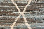 Detail Of Large Blue Grey Modern Moroccan Style Rug 60335 by Nazmiyal Antique Rugs