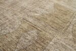 Detail Of Bronze Geometric Modern Distressed Rug 60803 by Nazmiyal Antique Rugs