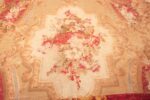 Detail Of Oversized Antique French Aubusson Rug 70926 by Nazmiyal Antique Rugs