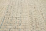 Details Of Beige Blue Color Geometric Modern Moroccan Rug 60777 by Nazmiyal Antique Rugs
