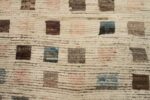 Details Of Beige Brown Square Modern Moroccan Rug 60783 by Nazmiyal Antique Rugs
