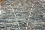 Lines Of Large Blue Grey Modern Moroccan Style Rug 60335 by Nazmiyal Antique Rugs