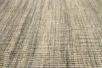 Details Of Charcoal Beige Textured Modern Distressed Rug 60818 by Nazmiyal Antique Rugs