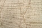 Details Of Cream Brown Geometric Modern Moroccan Rug 60780 by Nazmiyal Antique Rugs