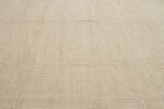 Details Of Cream Color Modern Distressed Rug 60791 by Nazmiyal Antique Rugs