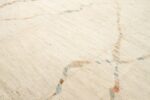 Details Of Cream Geometric Modern Distressed Rug 60790 by Nazmiyal Antique Rugs