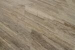Details Of Dark Brown Beige Color Geometric Modern Distressed Rug 60830 by Nazmiyal Antique Rugs