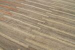 Details Of Dark Brown Geometric Modern Distressed Rug 60829 by Nazmiyal Antique Rugs