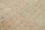 Details Of Green Colorful Geometric Modern Distressed Rug 60833 by Nazmiyal Antique Rugs