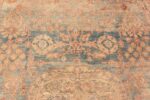 Details Light Blue Background Antique Sultanabad Rug 70944 by Nazmiyal Antique Rugs