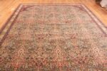 Field Of Large Antique Fine Intricate Floral Persian Tabriz Rug 70875 by Nazmiyal Antique Rugs