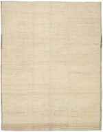 Ivory Color Modern Moroccan Rug 60784 by Nazmiyal Antique Rugs