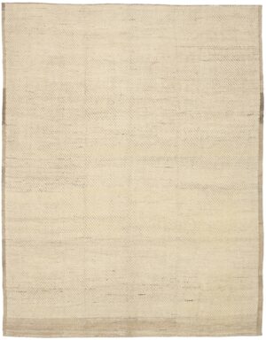 Ivory Color Modern Moroccan Rug 60784 by Nazmiyal Antique Rugs