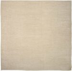 Light Beige Geometric Modern Distressed Rug 60805 by Nazmiyal Antique Rugs