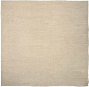 Light Beige Geometric Modern Distressed Rug 60805 by Nazmiyal Antique Rugs