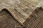 Pile Of Bronze Geometric Modern Distressed Rug 60803 by Nazmiyal Antique Rugs