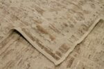 Pile Of Brown Flower Geometric Modern Distressed Rug 60817 by Nazmiyal Antique Rugs