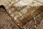 Pile Of Brown Geometric Modern distressed Rug 60789 by Nazmiyal Antique Rugs