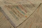 Pile Of Brownstone Geometric Modern Distressed Rug 60808 by Nazmiyal Antique Rugs