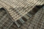 Pile Of Charcoal Beige Textured Modern Distressed Rug 60818 by Nazmiyal Antique Rugs