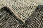 Pile Of Charcoal Geometric Modern Distressed Rug 60794 by Nazmiyal Antique Rugs