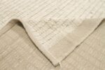 Pile Of Ivory Textured Modern Distressed Rug 60806 by Nazmiyal Antique Rugs