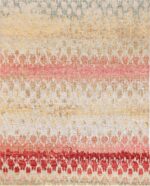 Salmon Color Modern Boutique Area Rug 60772 by Nazmiyal Antique Rugs