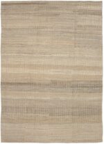 Taupe Textured Modern Distressed Rug 60820 by Nazmiyal Antique Rugs