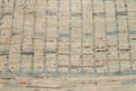 Texture Of Beige Blue Color Geometric Modern Moroccan Rug 60777 by Nazmiyal Antique Rugs