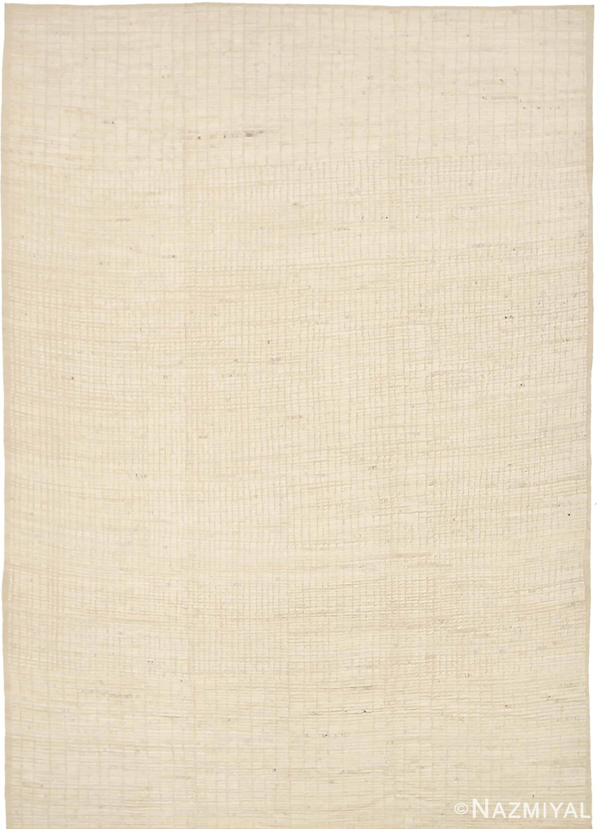 Caramel Color Textured Modern Distressed Rug 60824 by Nazmiyal Antique Rugs