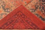 Weave Of Large Coral Antique Turkish Oushak Area Rug 70876 by Nazmiyal Antique Rugs