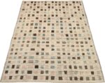 Whole View Of Beige Brown Square Modern Moroccan Rug 60783 by Nazmiyal Antique Rugs