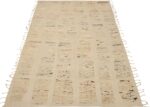 Whole View Of Beige Colorful Modern Distressed Rug 60819 by Nazmiyal Antique Rugs